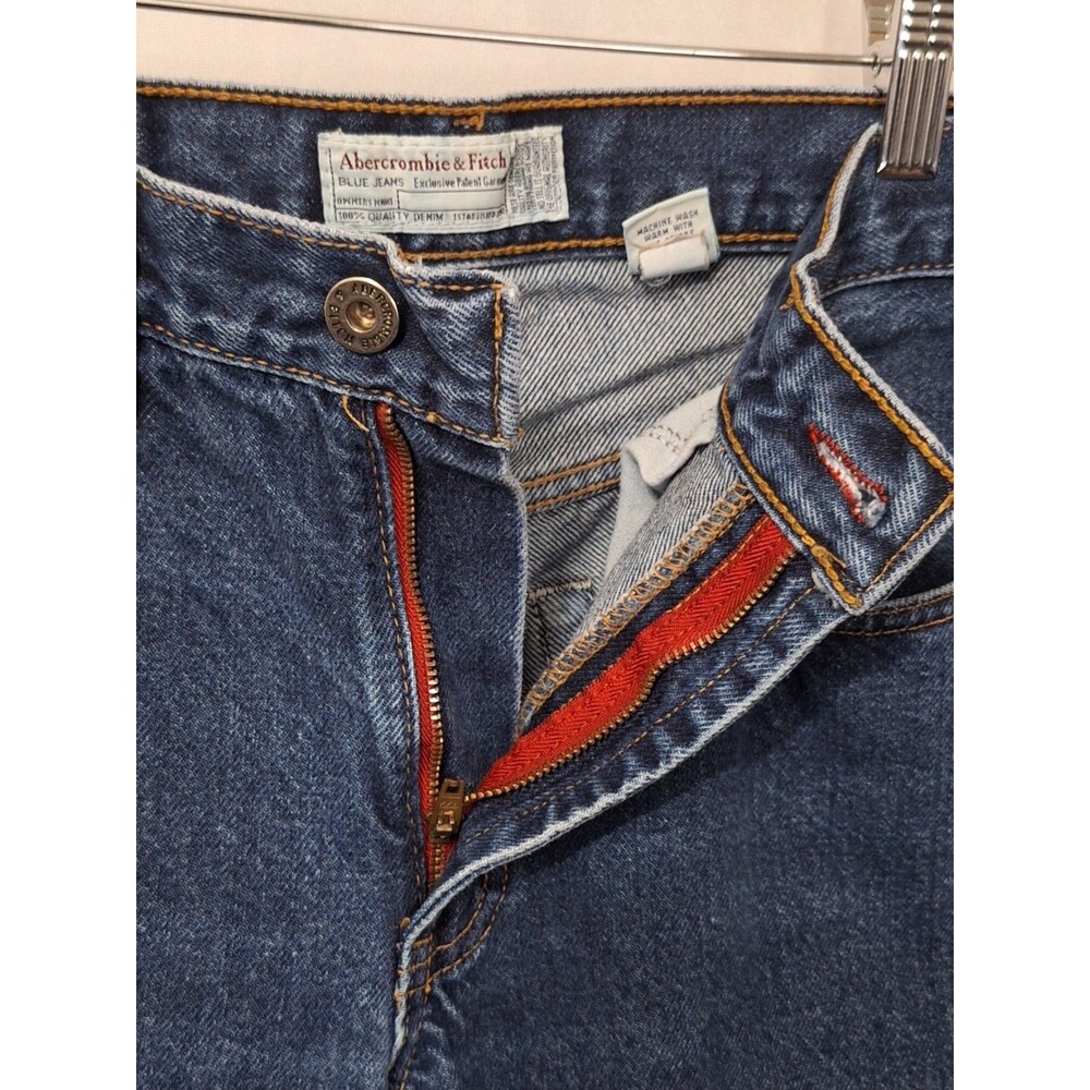 Vintage Abercrombie & Fitch Selvedge Denim Capri Jeans Women Sz 6 Made In USA - Picture 5 of 13